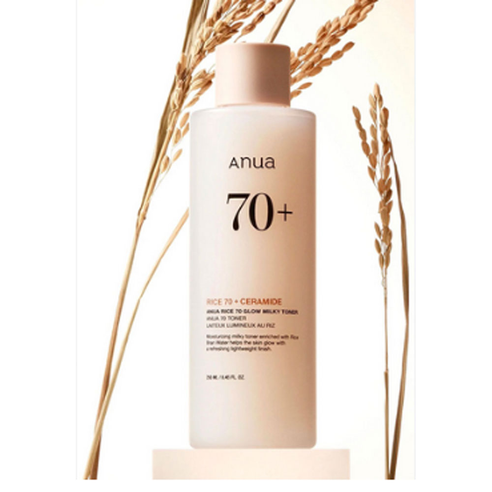 Anua Rice 70+ceramide Glow Milky Toner 250ml