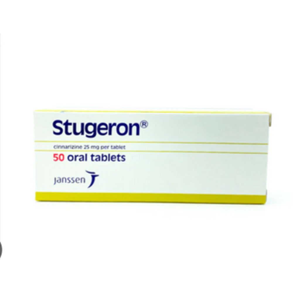 Stugeron (Cinnarizine) 25mg Tabs 50s