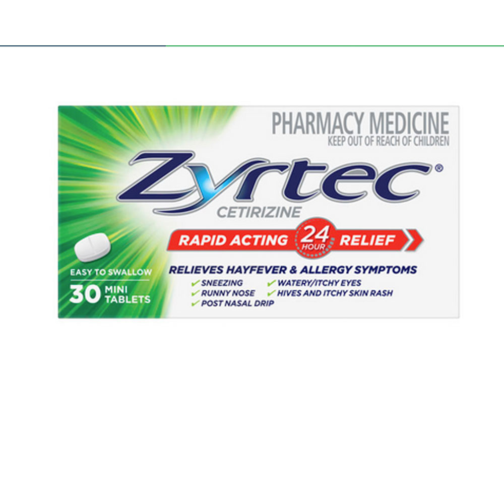 Zyrtec 10mg Tablets 30s