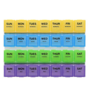 67169 Ezy Dose Pill Box Planner  4weekly With Rounded Base