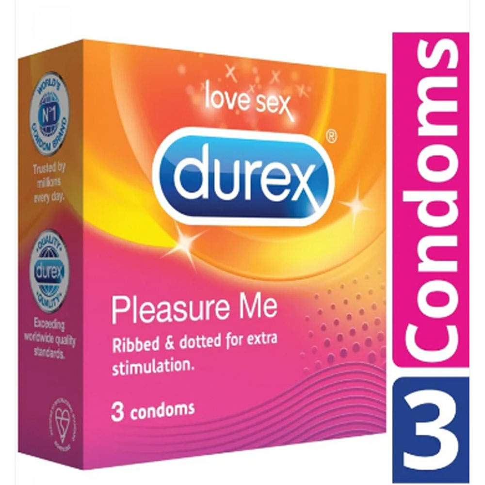Durex Pleasure Me Condoms 3s