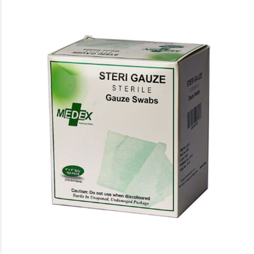 Gauze Swabs Sterile 4*4 (100s)