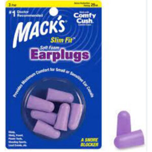Mack's 913 Ear Plugs Slim Fit-3pr(Safe Sound-foam)