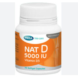 Nat D 50o Iu Vit D3 Caps 30s