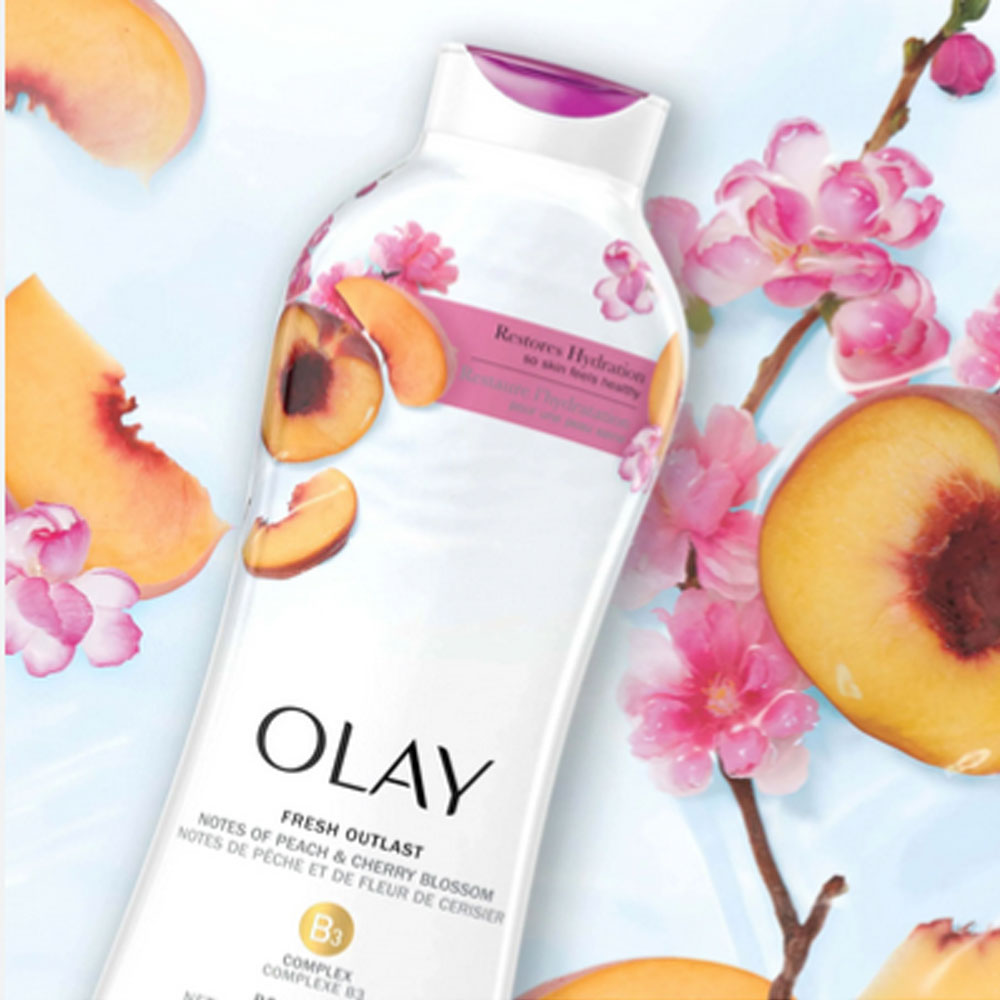 Olay Fresh Outlast Body Wash (Peach & Cherry Blossom)