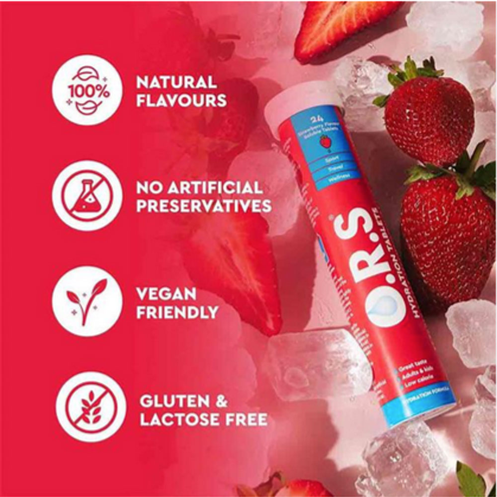 Ors Hydration Tabs Strawberry 24s