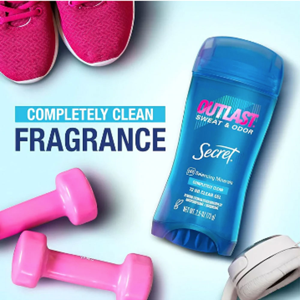 Secret Outlast 72hr Completely Clean Clear Gel
