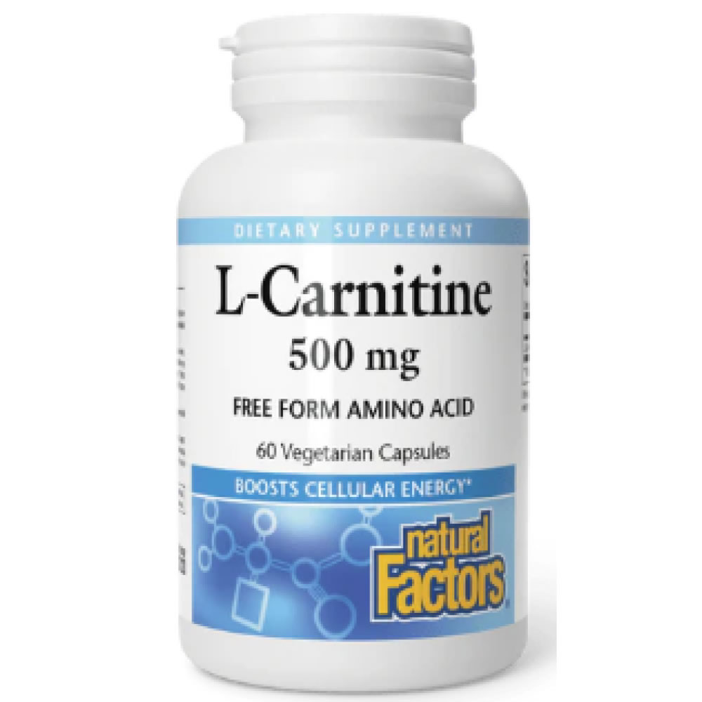 Natural Factors L-Carnitine 500mg caps 60s