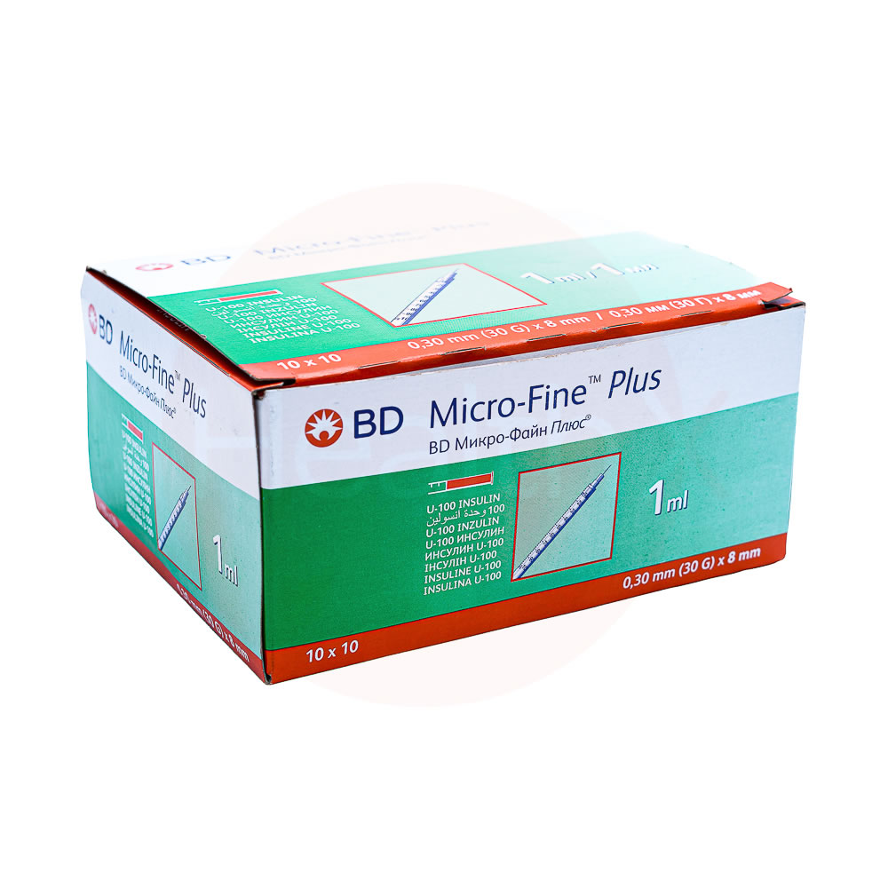 BD insulin syringe 1ml 100s