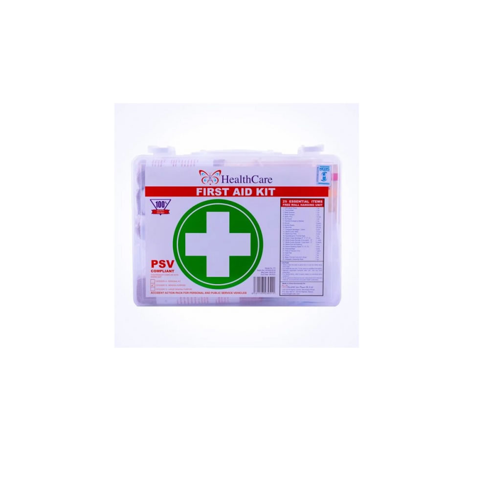 First aid compact kit(22 essential items)+ white case