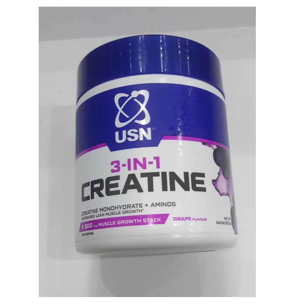 3 in 1 creatine monohydrate & aminos 200g grape