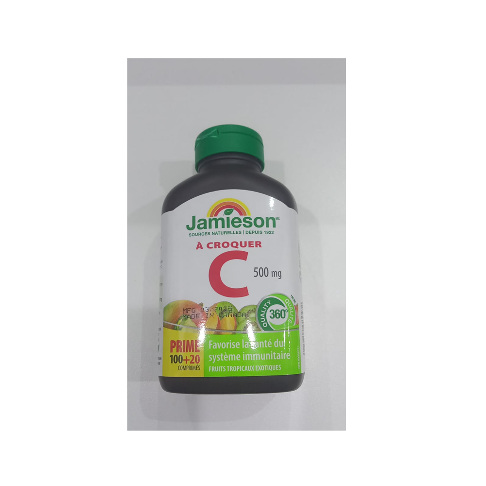 Jamieson Vit C 500mg chewable 120s