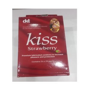 Kiss strawberry condoms 3s
