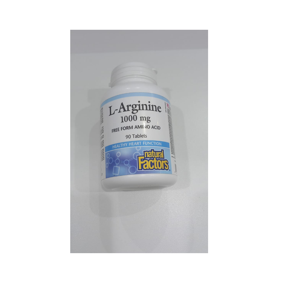 Natural Factors L-Arginine 1000mg tabs 90s