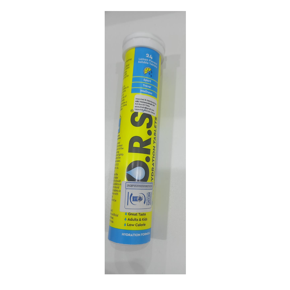 ORS hydration lemon tablets 24s