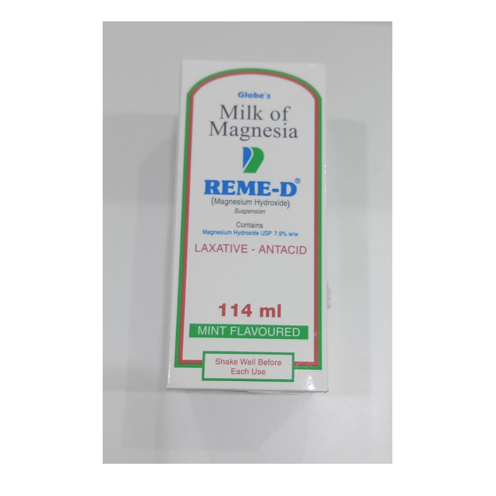 Reme d milk of magnesia susp 114ml