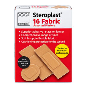 Steroplast plasters fabric assorted 16s