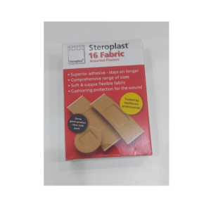 Steroplast plasters fabric assorted 16s