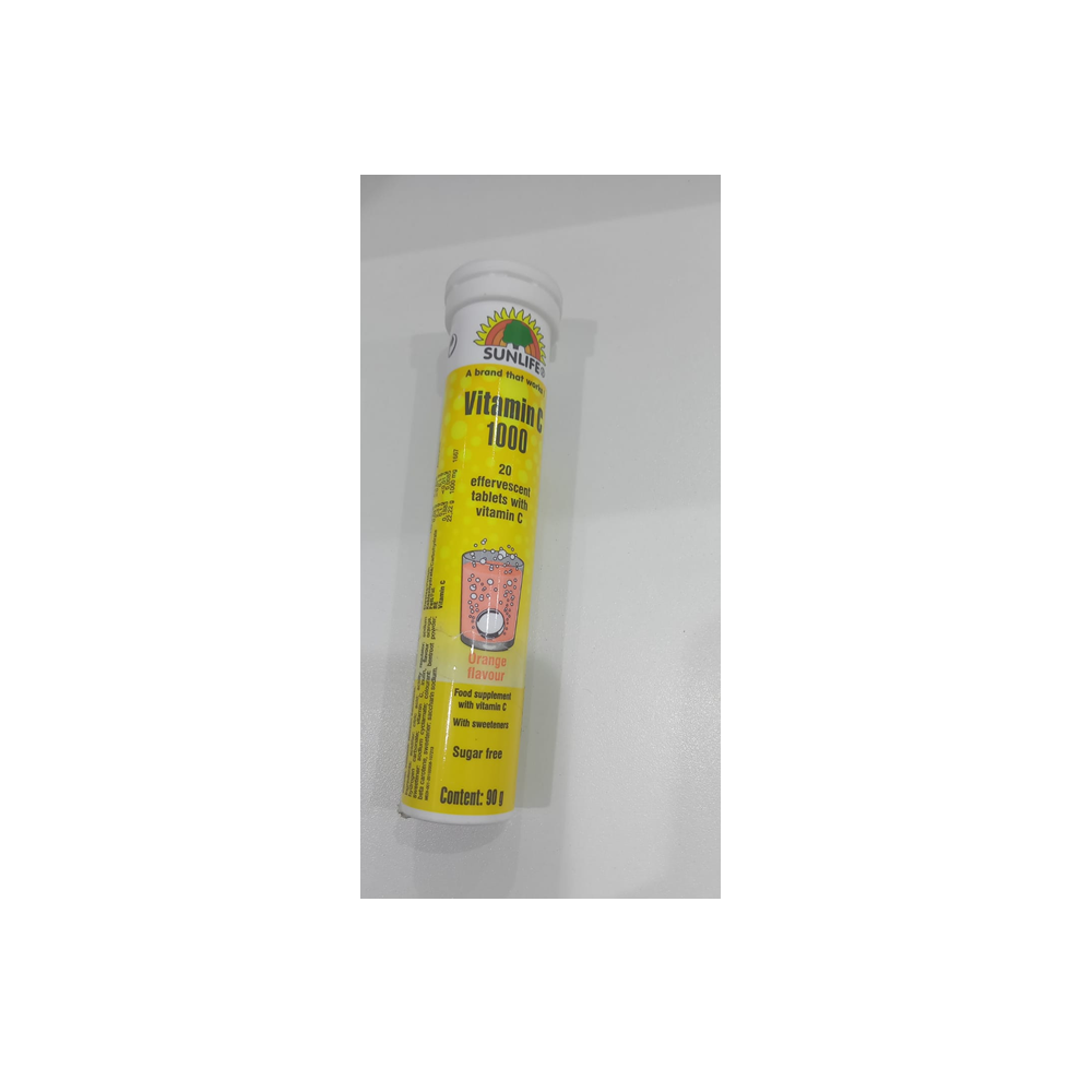 Sunlife Vitamin C 1000mg effervescent tablets 20s