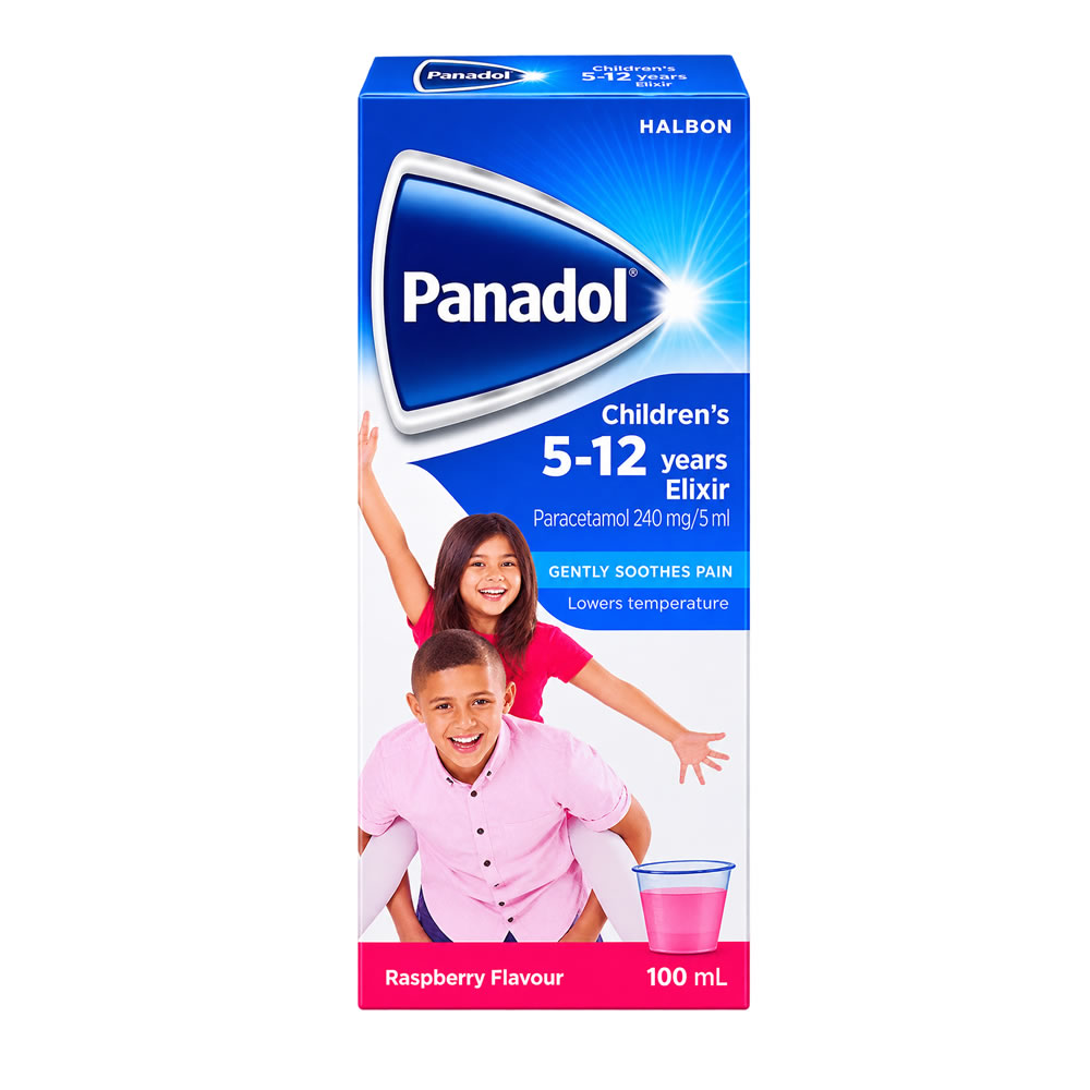 Panadol 5-12 elixir syrup 100ml