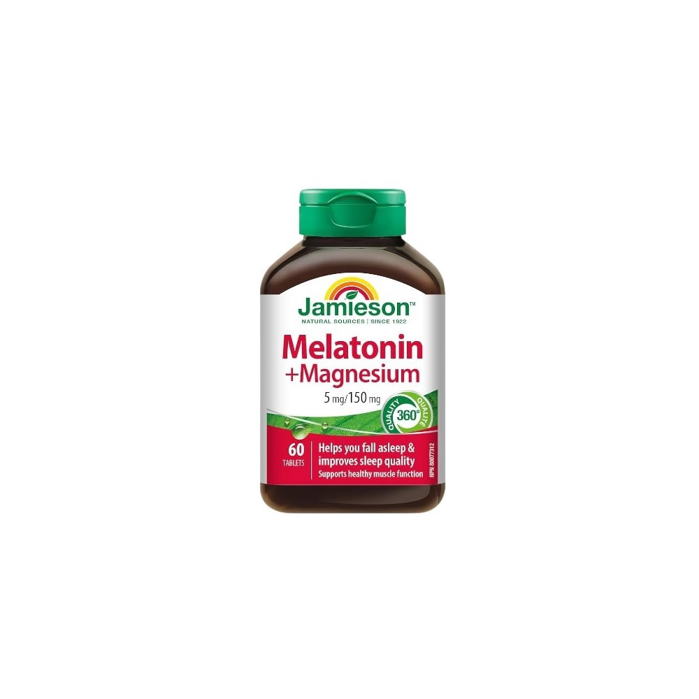Jamieson melatonin with magnesium 5mg /150mg 60s