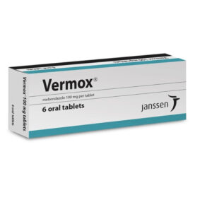 Vermox (mebendazole) 100mg tabs 6s