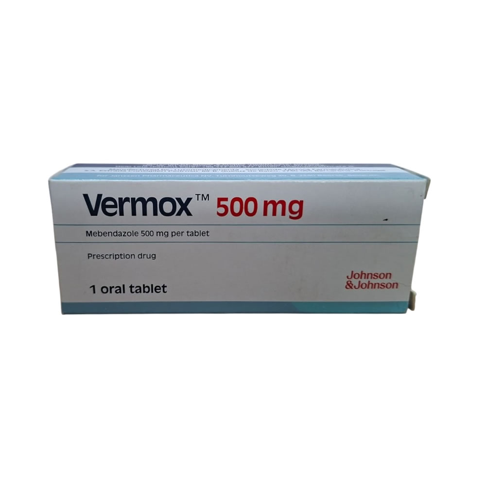 Vermox (mebendazole) 500mg tabs 1s